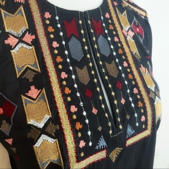 L’AGENCE | Embroidered Tunic 3/4 Sleeve Top XS NWT - Picture 5 of 10